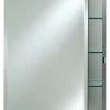 Afina Corporation Arch Top Frameless Medicine Cabinets, 20"x30", Left Hinge -Laural Home Shop home design 218