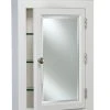 Afina Corporation Wilshire I White Wood Medicine Cabinet With Crown Moulding, 22"x27" 1 Afina Corporation Wilshire I White Wood Medicine Cabinet With Crown Moulding, 22"x27" -Laural Home Shop home design 222
