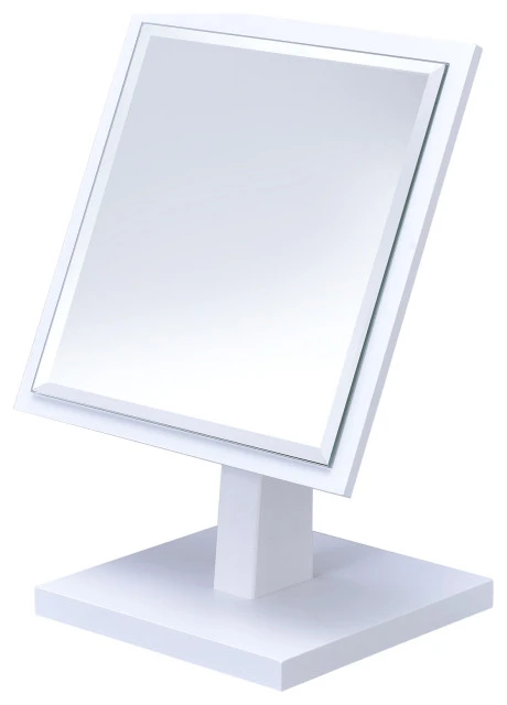 ORE International 9.5" Polyresin And Wood Make-Up Mirror On A Pedestal SUN-3 3 ORE International 9.5" Polyresin And Wood Make-Up Mirror On A Pedestal SUN-3