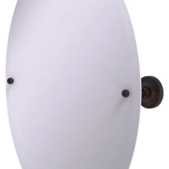 Allied Brass Frameless Oval Tilt Mirror With Beveled Edge, Venetian Bronze