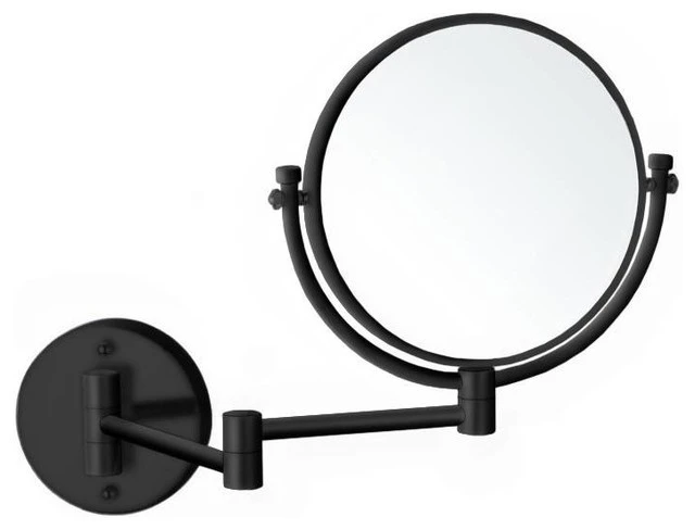 Nameeks Matte Black Double Sided Wall Mounted 7x Makeup Mirror 3 Nameeks Matte Black Double Sided Wall Mounted 7x Makeup Mirror
