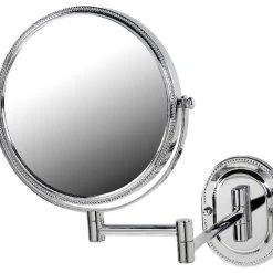 SEE ALL INDUSTRIES Modern Wall Mounted Make-Up Mirror, Chrome