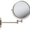 Jerdon JP7506N 8-Inch Two-Sided Swivel Wall Mount Mirror With 5x Magnification