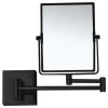 Nameeks Matte Black Double Face 7x Wall Mounted Magnifying Mirror 2 Nameeks Matte Black Double Face 7x Wall Mounted Magnifying Mirror -Laural Home Shop home design 260