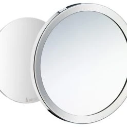 Smedbo Inc Outline Shaving/Make-Up Mirror Self Adhesive/Magnetic Chrome