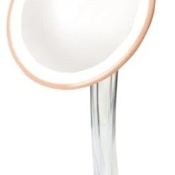 Jerdon 7.25" Battery LED Lighted Makeup Mirror With 5X Mag