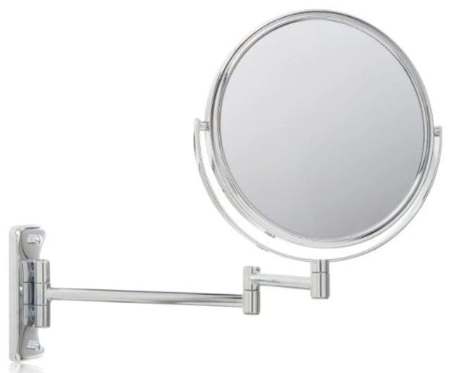 Jerdon JP7506BZ 8-Inch Two-Sided Swivel Wall Mount Mirror With 5x Magnification 3 Jerdon JP7506BZ 8-Inch Two-Sided Swivel Wall Mount Mirror With 5x Magnification