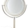 Jerdon HL745CO 8.5" Tabletop Two-Sided Swivel Halo Lighted Vanity Mirror, Chrome 2 Jerdon HL745CO 8.5" Tabletop Two-Sided Swivel Halo Lighted Vanity Mirror, Chrome -Laural Home Shop home design 285