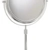 Jerdon JP4045C 9-Inch Tabletop Two-Sided Swivel Vanity Mirror With 5x Mag, Chrom -Laural Home Shop home design 289