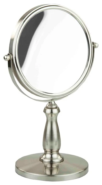 HDS TRADING CORP Home Basics Cosmetic Mirror, Satin Nickel 3 HDS TRADING CORP Home Basics Cosmetic Mirror, Satin Nickel