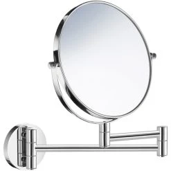 Smedbo Inc Z628 Wall Mounted 2 Sided Make Up/Shaving Mirror, 7X'S And Normal