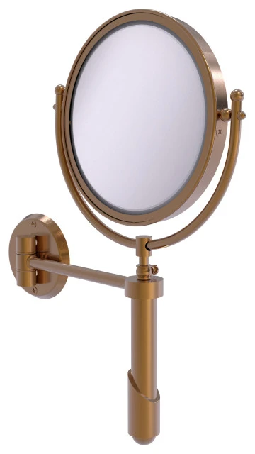 Allied Brass Soho Wall-Mount Make-Up Mirror, 8" Dia, 2X Magnification, Brushed Bronze 3 Allied Brass Soho Wall-Mount Make-Up Mirror, 8" Dia, 2X Magnification, Brushed Bronze