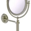 Allied Brass Tribecca Wall Mount Make-Up Mirror 8" Diameter, 5xMagnification, Polished Nickel -Laural Home Shop home design 331