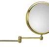 WS Bath Collections Doppiolo 40-2 Two Arm Gold Magnifying Mirror 3x -Laural Home Shop home design 344