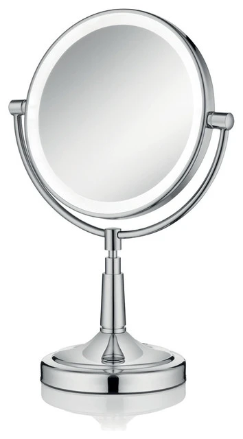 Afina Corporation Afina 5x Round LED Lighted Table Top Magnifying Mirror 3 Afina Corporation Afina 5x Round LED Lighted Table Top Magnifying Mirror