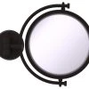 Allied Brass 8" Wall-Mount Makeup Mirror, Oil Rubbed Bronze, 4x Magnification 1 Allied Brass 8" Wall-Mount Makeup Mirror, Oil Rubbed Bronze, 4x Magnification -Laural Home Shop home design 380