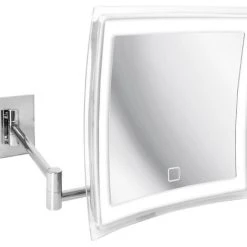 WS Bath Collections Beauty 400T Touch LED Lighted Magnifying Makeup Mirror In Polished Chrome