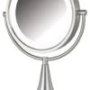 Jerdon HL8510NL 8.5-Inch Tabletop Two-Sided Swivel LED Vanity Mirror With 8x Mag