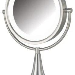 Jerdon HL8510NL 8.5-Inch Tabletop Two-Sided Swivel LED Vanity Mirror With 8x Mag