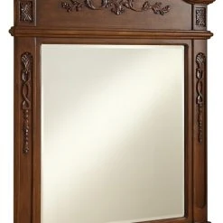 Elegant Furniture & Lighting Danville 32" Traditional Mirror, Brown