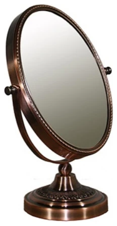 ORE International 6.5" Diameter Chrome Make-Up Mirror MGK801-7 3 ORE International 6.5" Diameter Chrome Make-Up Mirror MGK801-7