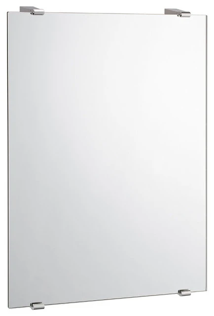 Gatco Fine Bathware Gatco 22" X 30" Minimalist Flat Edge Wall Mounted Mirror In Chrome 3 Gatco Fine Bathware Gatco 22" X 30" Minimalist Flat Edge Wall Mounted Mirror In Chrome