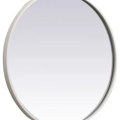 Elegant Furniture & Lighting Elegant Lighting MR4821 Eternity 21" Diameter Circular Metal - White