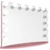 Impressions Vanity Company Hollywood Glow Pro Vanity Mirror, Light Pink, Clear Bulb, Non-Bluetooth -Laural Home Shop home design 438