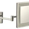 Nameeks AR7701-5X Glimmer 8"W X 8"H Lighted Magnifying Mirror - Satin Nickel