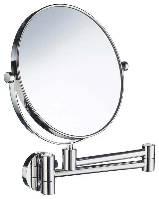 Smedbo Inc Outline Shaving/Make-Up Mirror With Swing Arm Chrome 3 Smedbo Inc Outline Shaving/Make-Up Mirror With Swing Arm Chrome