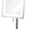 Jerdon 6.5"x9" LED Lighted Mirror, 5X Mag, Chrome