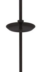 Allied Brass Floor Make-Up Mirror, 8" Dia, 2X Magnification, Shaving Tray, Oil Rubbed Bronze