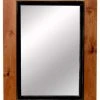 My Barnwood Frames Over Mantel Two Tone Wood Mirror, 22"x26" -Laural Home Shop home design 47