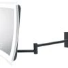WS Bath Collections Beauty 500T Touch LED Lighted Magnifying Makeup Mirror In Matte Black -Laural Home Shop home design 470