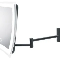 WS Bath Collections Beauty 500T Touch LED Lighted Magnifying Makeup Mirror In Matte Black