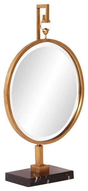 Howard Elliott Collection Howard Elliott Medallion Gold Mirror 11213 3 Howard Elliott Collection Howard Elliott Medallion Gold Mirror 11213