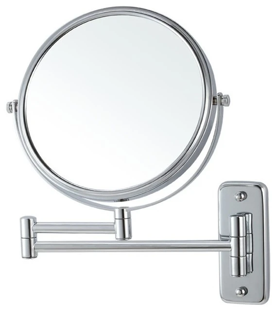 Nameeks Double Face Wall Mounted Magnifying Mirror, Chrome 3 Nameeks Double Face Wall Mounted Magnifying Mirror, Chrome