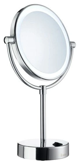 Smedbo Inc Outline LED Dual Lighted/2 Sided 5X'S & Normal Make-Up Mirror, Polished Chrome 3 Smedbo Inc Outline LED Dual Lighted/2 Sided 5X'S & Normal Make-Up Mirror, Polished Chrome