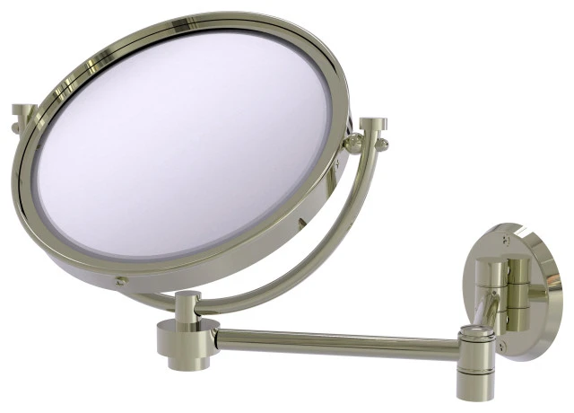 Allied Brass 8" Wall Mounted Extending Make-Up Mirror 5xMagnification, Polished Nickel 3 Allied Brass 8" Wall Mounted Extending Make-Up Mirror 5xMagnification, Polished Nickel