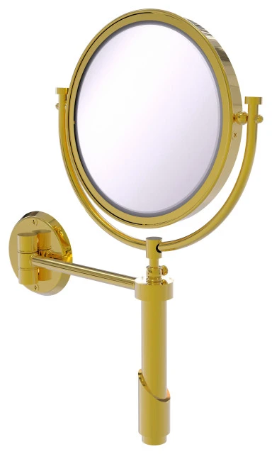 Allied Brass Tribecca Wall Mount Make-Up Mirror 8" Diameter, 2xMagnification, Polished Brass 3 Allied Brass Tribecca Wall Mount Make-Up Mirror 8" Diameter, 2xMagnification, Polished Brass