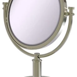 Allied Brass 8" Vanity Top Make-Up Mirror 4xMagnification, Polished Nickel