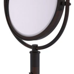 Allied Brass Soho 8" Vanity Top Make-Up Mirror 5xMagnification, Venetian Bronze