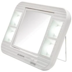 Jerdon LED Lighted Makeup Mirror With 5X-1X Mag