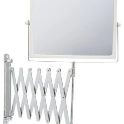 Jerdon J2020C 8.3-Inch Two-Sided Swivel Wall Mount Mirror With 5x Magnification