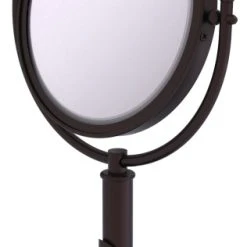 Allied Brass Soho 8" Vanity Top Make-Up Mirror 5X Magnification, Antique Bronze