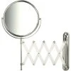 Jerdon 8" Wall Extension Mirror With 7X-1X Mag, Chrome -Laural Home Shop home design 536