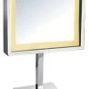 Whitehaus Collection Square Freestanding Led 5X Magnified Mirror -Laural Home Shop home design 543