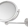 Allied Brass 8"Wall Mounted Make-Up Mirror 2X Magnification -Laural Home Shop home design 552