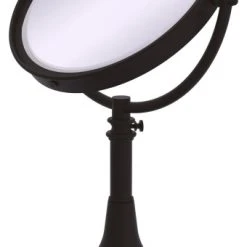 Allied Brass Height Adjustable 8" Vanity Make-Up Mirror 5X Magnification, Oil Rubbed Bronze