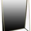 HomeRoots Furniture Jumbo Gold Metal Vanity Mirror With Shelf 2 HomeRoots Furniture Jumbo Gold Metal Vanity Mirror With Shelf -Laural Home Shop home design 57